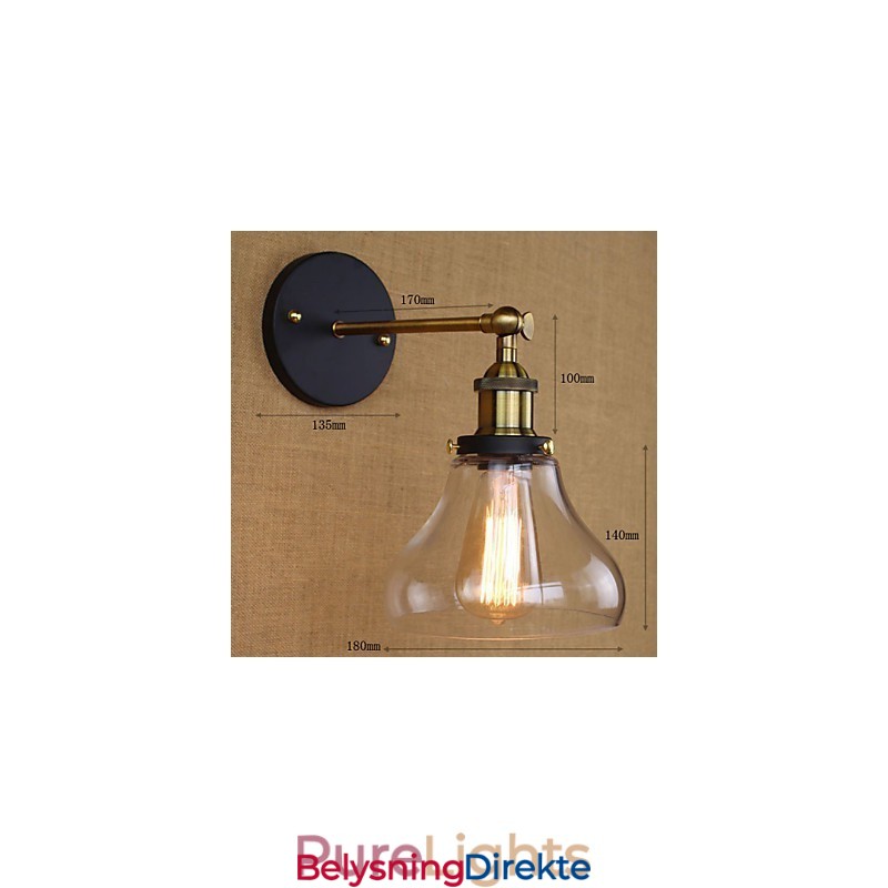 Industriell Nostalgisk Amerikansk Landlig Dekorativ Vegglampe