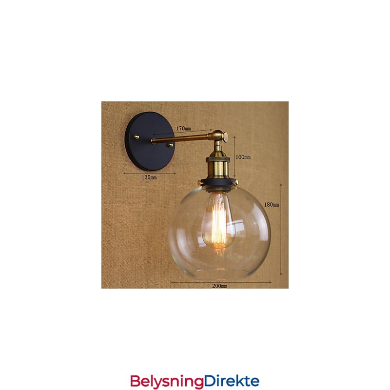 Rundt Skum Nostalgisk Amerikansk Eksportland For De Originale Modellene Av Industriell Dekorativ Vegglampe