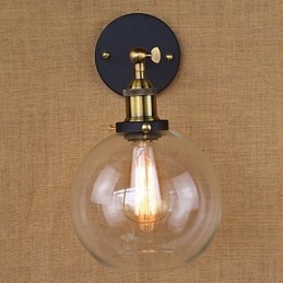 Rundt Skum Nostalgisk Amerikansk Eksportland For De Originale Modellene Av Industriell Dekorativ Vegglampe