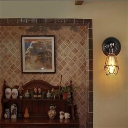 Full Av Personlighet Elegant Utseende Amerikansk Retro Burvegg