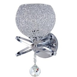 Krystall Vegglampe Moderne Samtids Metall