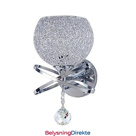 Krystall Vegglampe Moderne Samtids Metall