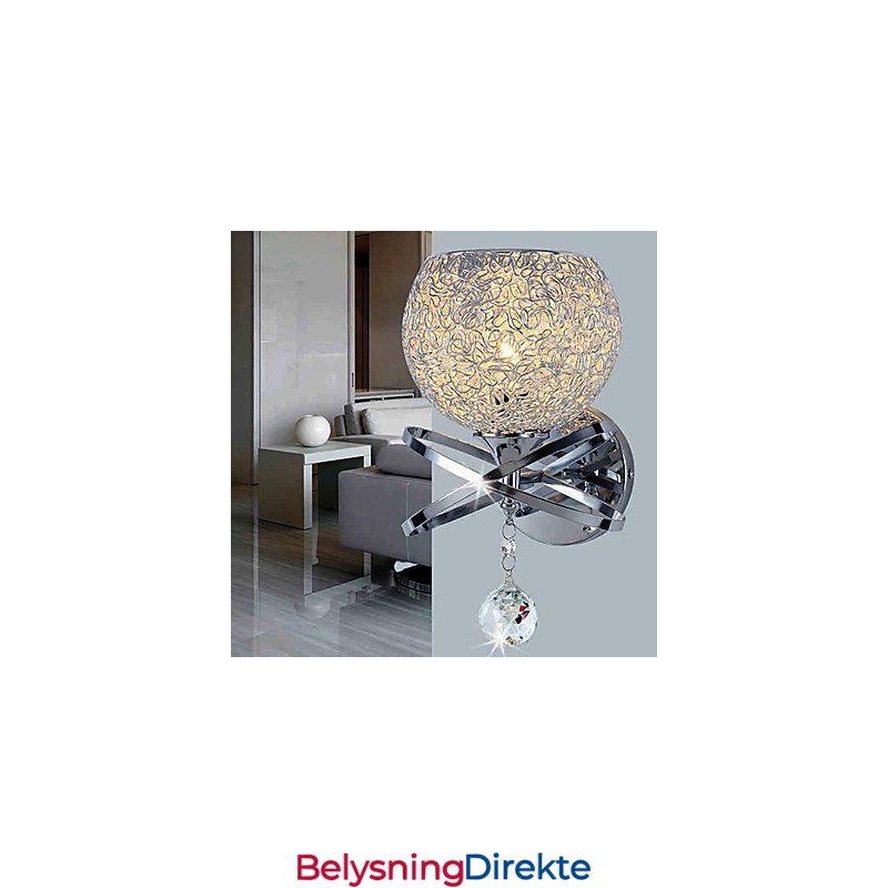 Krystall Vegglampe Moderne Samtids Metall