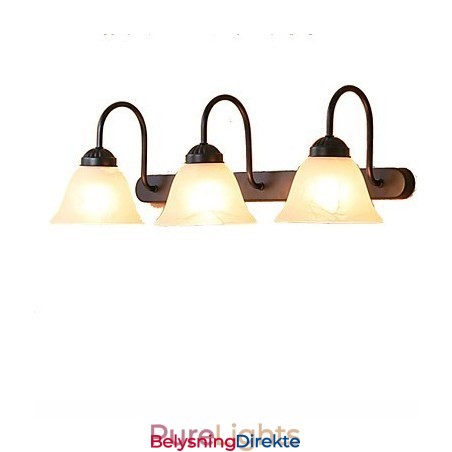 Baderomsbelysning I Ministil I Rustikk Hytte I Metall