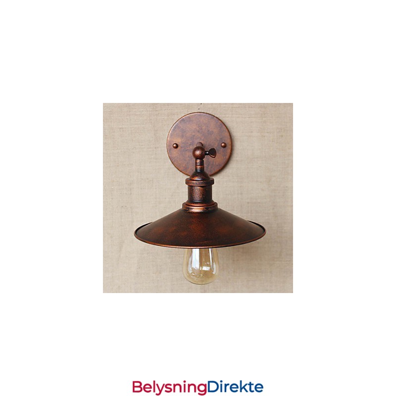 Minimalistisk Industriell Villa Foran Kirkegangen Nostalgisk Paraply Rød Bronse Dekorativ Vegglampe