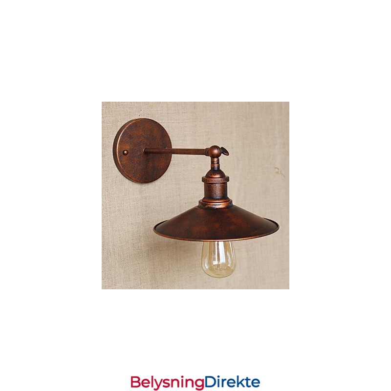 Minimalistisk Industriell Villa Foran Kirkegangen Nostalgisk Paraply Rød Bronse Dekorativ Vegglampe