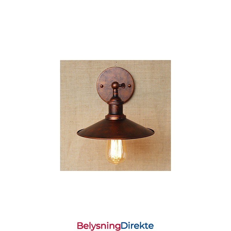 Minimalistisk Industriell Villa Foran Kirkegangen Nostalgisk Paraply Rød Bronse Dekorativ Vegglampe