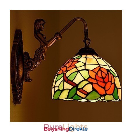 Europeisk Kontraktsfestet Landlig Kreativ Smijernsvegglampe