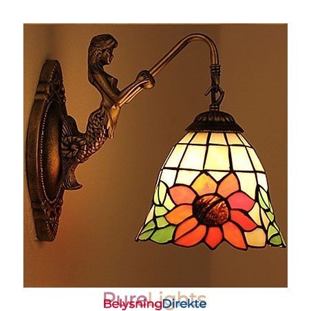 Europeisk Kontraktsfestet Landlig Kreativ Smijernsvegglampe