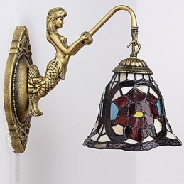 Europeisk Kontraktsfestet Landlig Kreativ Smijernsvegglampe