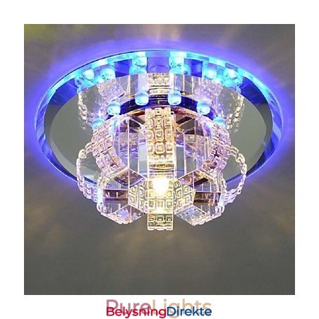 Krystall Taklampe Spotlight Smd 3W Kreativ Lampe Absorberer Kuppellys