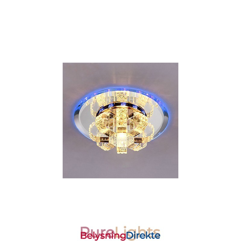 Krystall Taklampe Spotlight Smd 3W Kreativ Lampe Absorberer Kuppellys