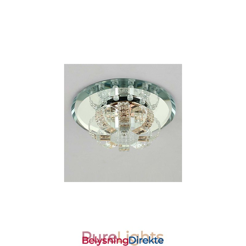 Krystall Taklampe Spotlight Smd 3W Kreativ Lampe Absorberer Kuppellys