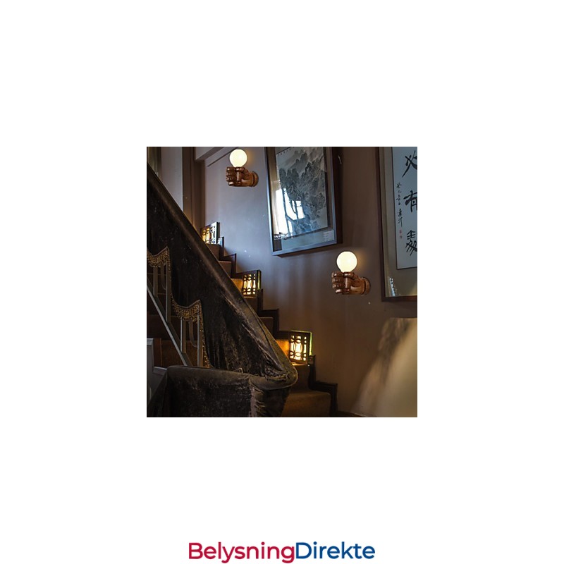 Europeisk Vegglampe Med Høyre Hånd, Kreativ Retro-Stil