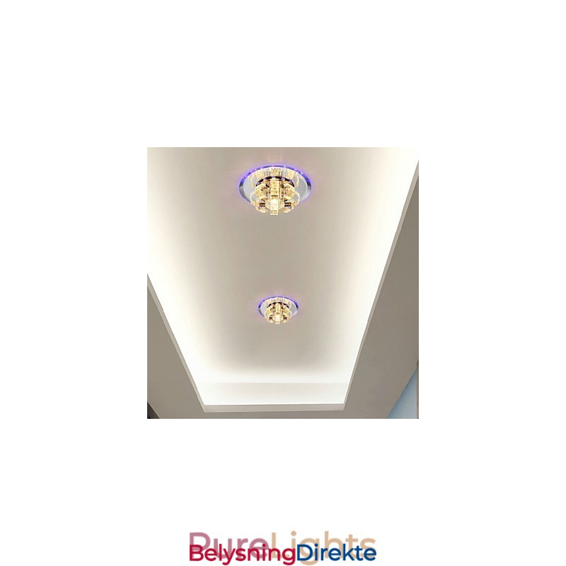 Krystall Taklampe Spotlight Smd 3W Kreativ Lampe Absorberer Kuppellys