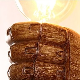 Europeisk Vegglampe Med Høyre Hånd, Kreativ Retro-Stil