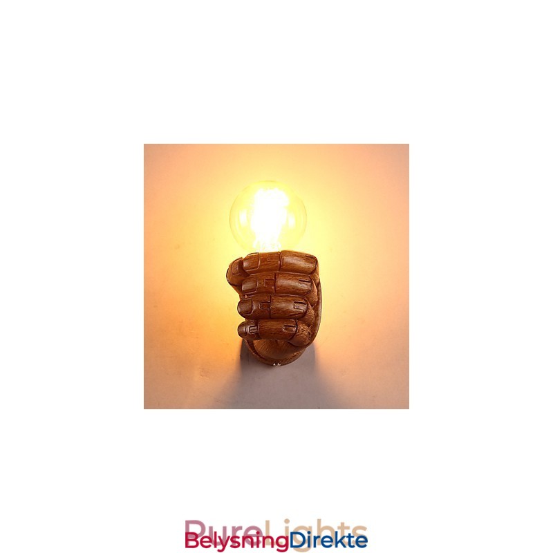 Europeisk Vegg Kreativ Retro Knyttneve Vegglampe Lys