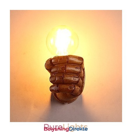 Europeisk Vegg Kreativ Retro Knyttneve Vegglampe Lys