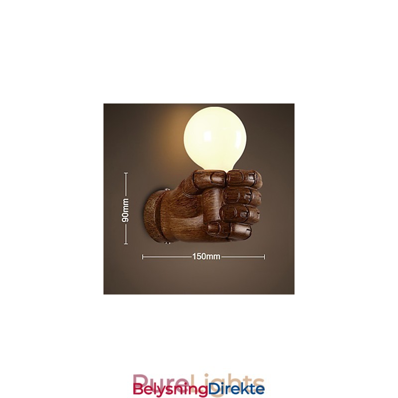 Europeisk Vegg Kreativ Retro Knyttneve Vegglampe Lys