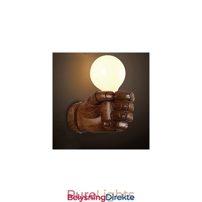 Europeisk Vegg Kreativ Retro Knyttneve Vegglampe Lys