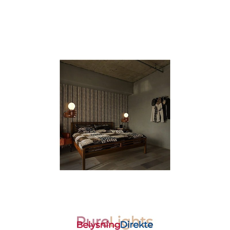 Europeisk Vegg Kreativ Retro Knyttneve Vegglampe Lys