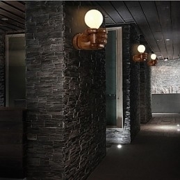 Europeisk Vegg Kreativ Retro Knyttneve Vegglampe Lys