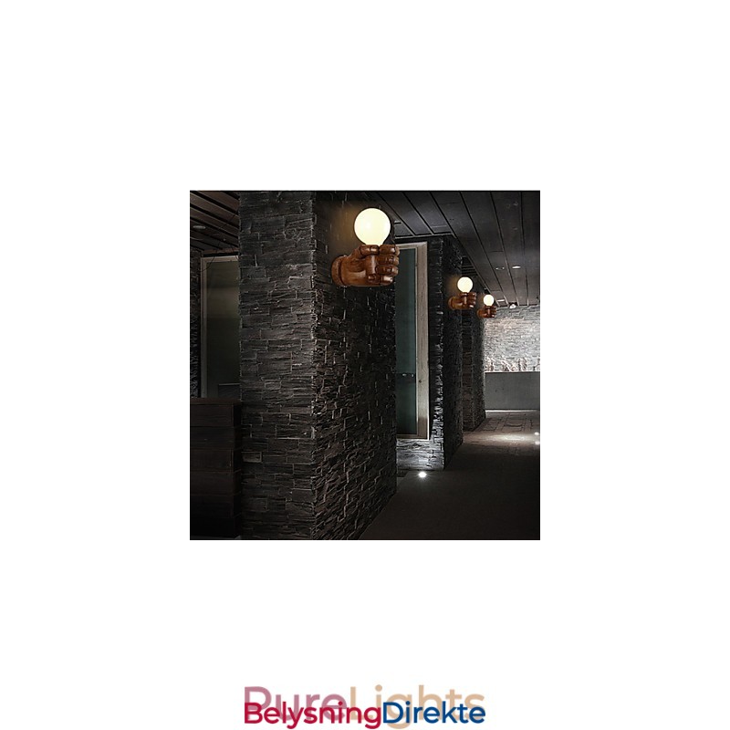 Europeisk Vegg Kreativ Retro Knyttneve Vegglampe Lys