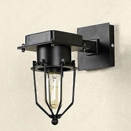 Loft Industriell Retro Vegglampe Med Enkelt Hode