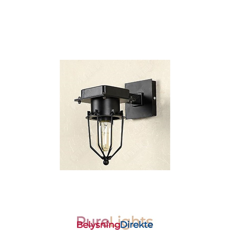 Loft Industriell Retro Vegglampe Med Enkelt Hode