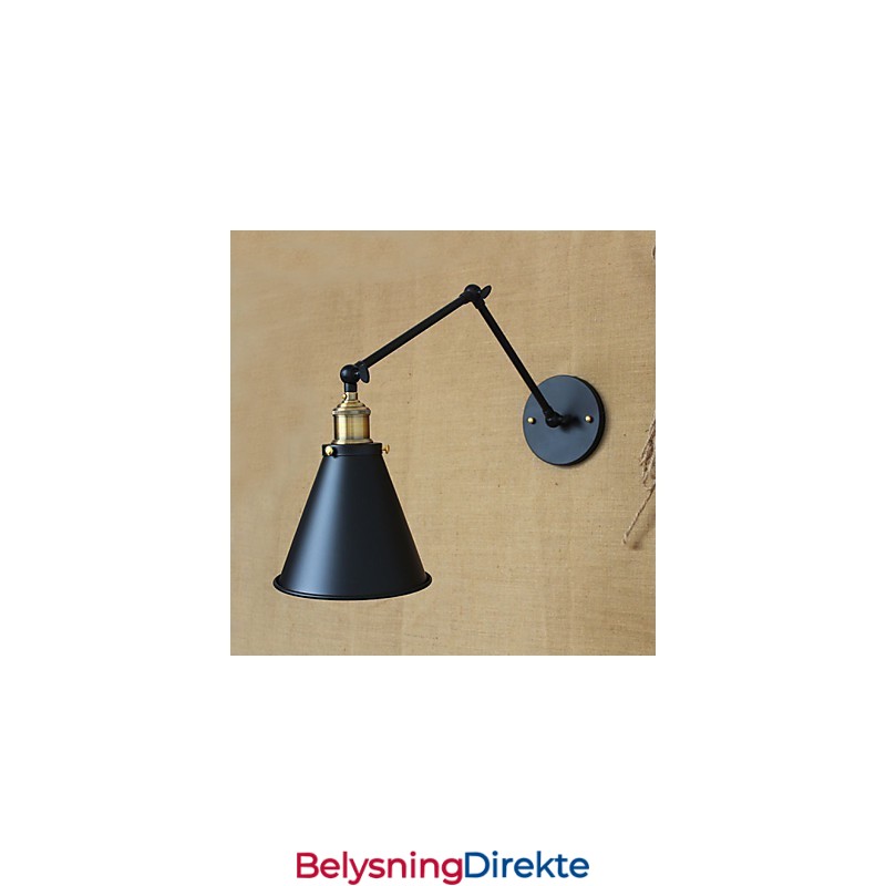 Amerikansk Landlig Pastoral Stil Minimalistisk Dobbeltseng Langarm Vegglampe Midtgang Kanal Lagerinngang