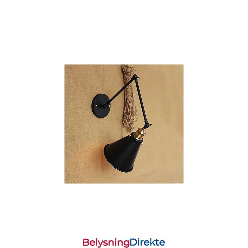 Amerikansk Landlig Pastoral Stil Minimalistisk Dobbeltseng Langarm Vegglampe Midtgang Kanal Lagerinngang