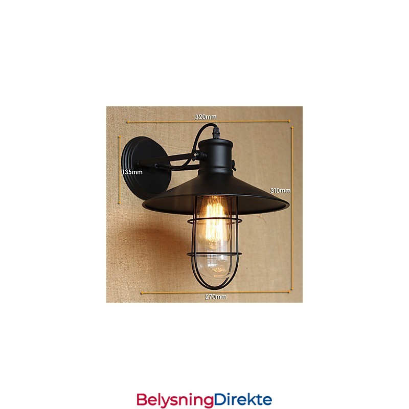 Amerikansk Landlig Stil Korridorbardekorasjon Av Hodet På En Seng Vegglampe