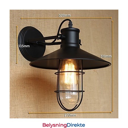 Amerikansk Landlig Stil Korridorbardekorasjon Av Hodet På En Seng Vegglampe