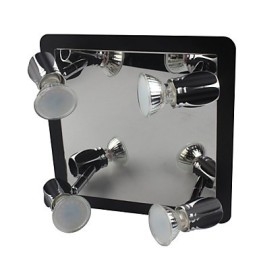 Moderne Svarte Vegglamper Baderomslamper Med 4 Lys