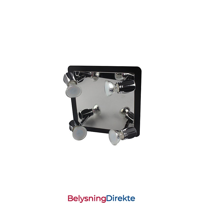 Moderne Svarte Vegglamper Baderomslamper Med 4 Lys