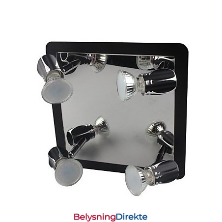 Moderne Svarte Vegglamper Baderomslamper Med 4 Lys