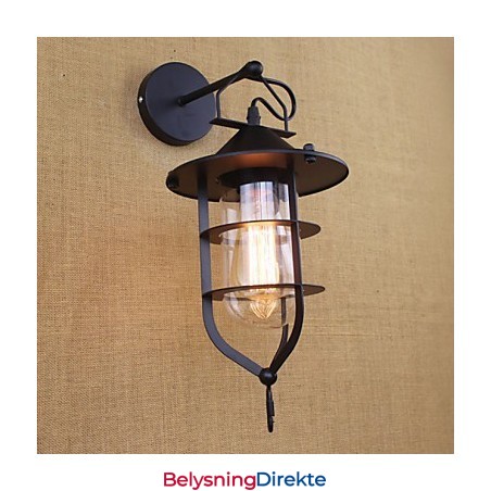 Retro Klesbutikk Restaurantscene Dekorativ Vegglampe