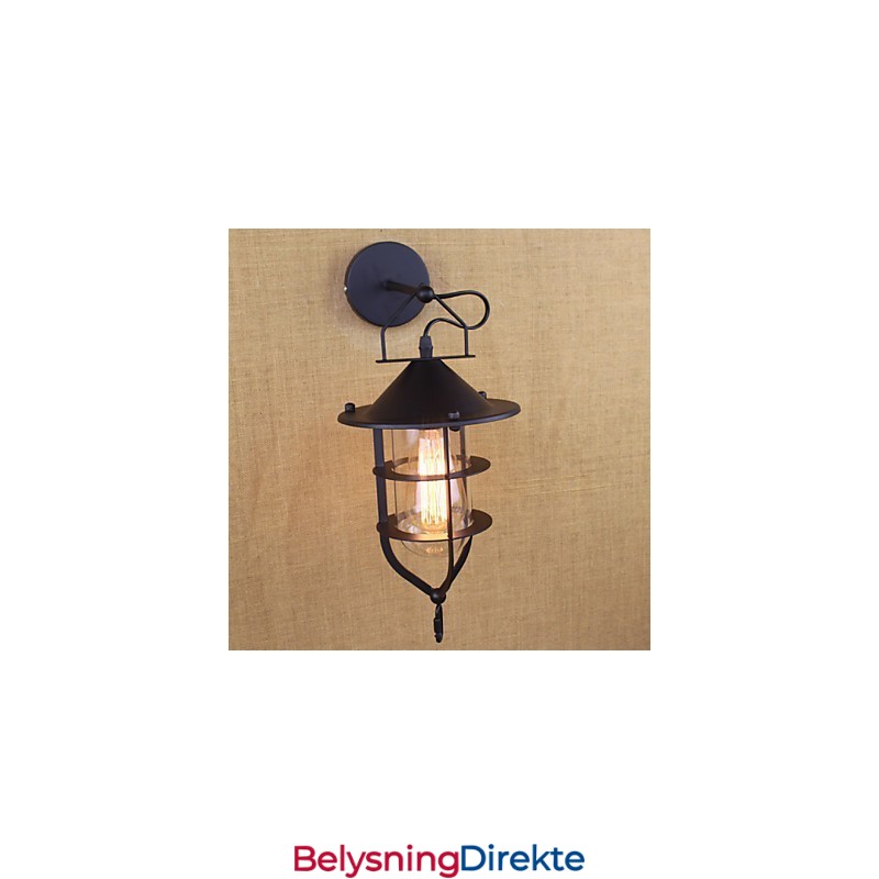 Retro Klesbutikk Restaurantscene Dekorativ Vegglampe