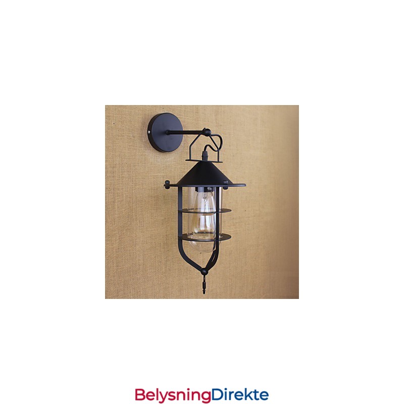 Retro Klesbutikk Restaurantscene Dekorativ Vegglampe