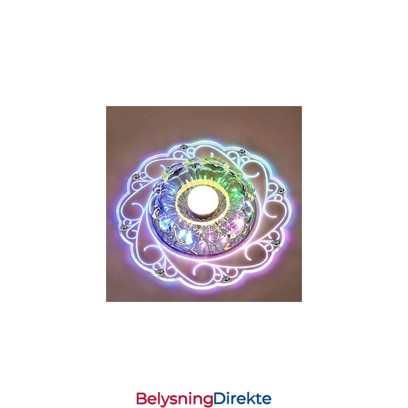 Krystall Taklampe Spotlight Smd 3W Kreativ Lampe Rørlys Fargerik Farge Kuppellys