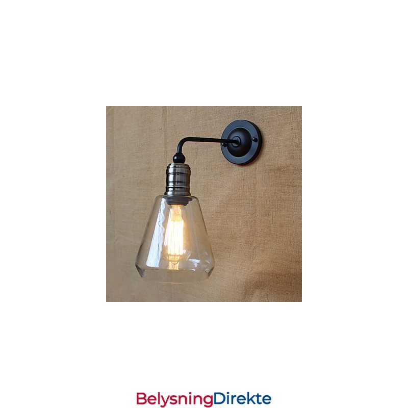 Middelhavs-Amerikansk Landlig Stil Gjennomsiktig Glassvegglampe