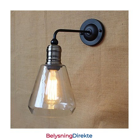 Middelhavs-Amerikansk Landlig Stil Gjennomsiktig Glassvegglampe