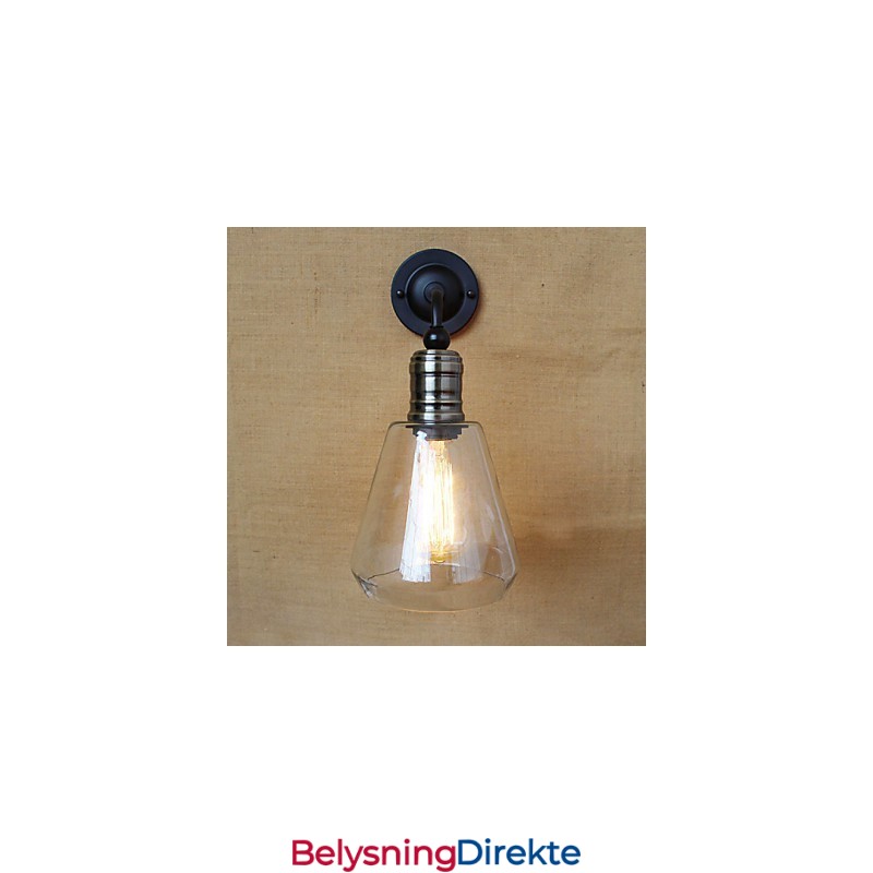 Middelhavs-Amerikansk Landlig Stil Gjennomsiktig Glassvegglampe