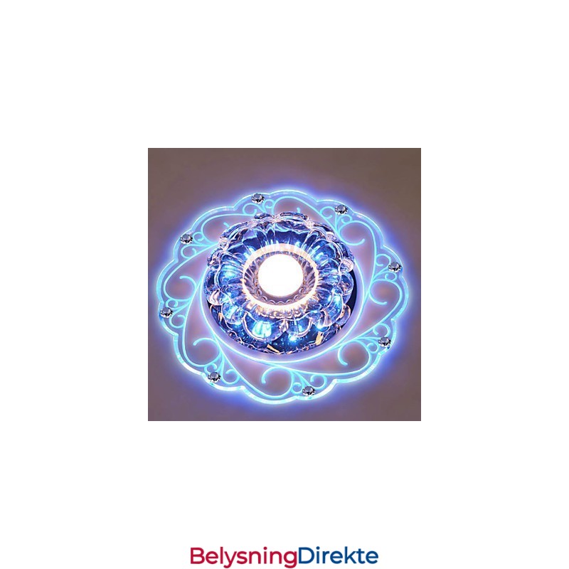 Krystall Taklampe Spotlight Smd 3W Kreativ Lampe Rørlys Fargerik Farge Kuppellys