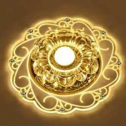 Krystall Taklampe Spotlight Smd 3W Kreativ Lampe Rørlys Fargerik Farge Kuppellys