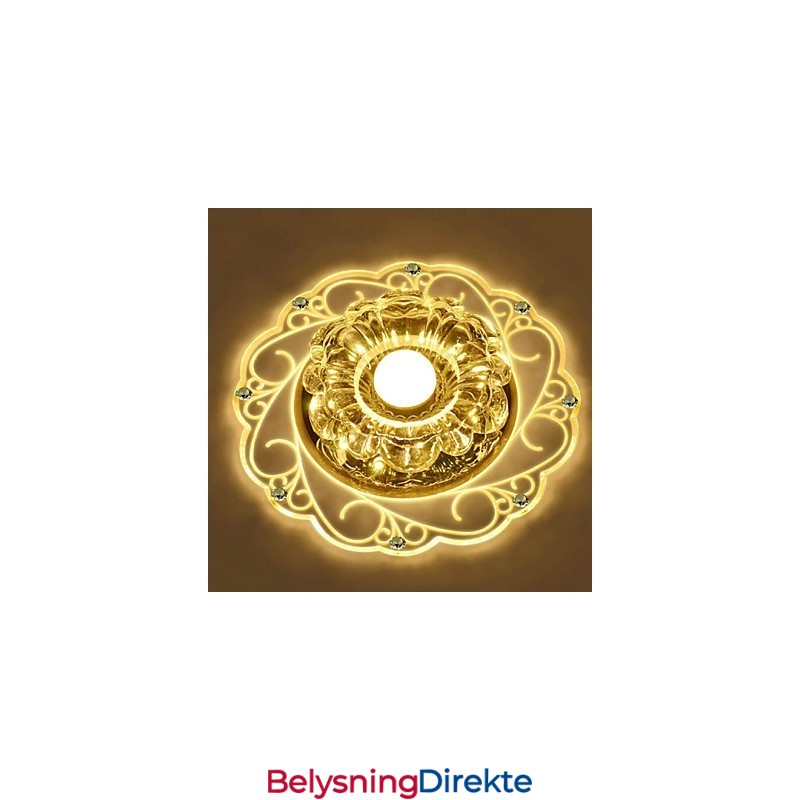 Krystall Taklampe Spotlight Smd 3W Kreativ Lampe Rørlys Fargerik Farge Kuppellys