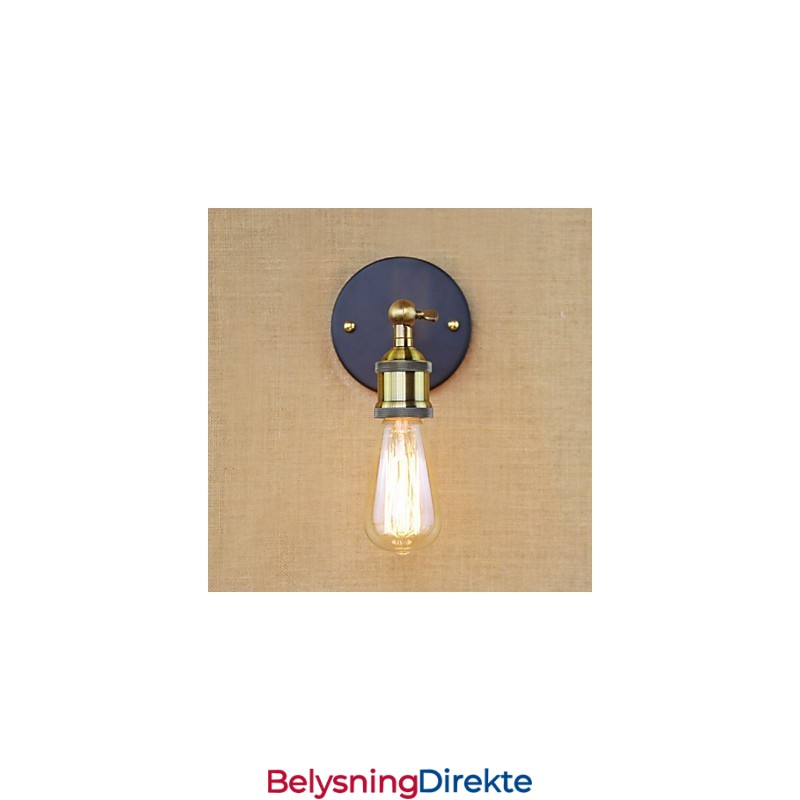 Amerikansk Bar Kafé Restaurant Nattbord Minimalistisk Midtgang Jernvegglampe