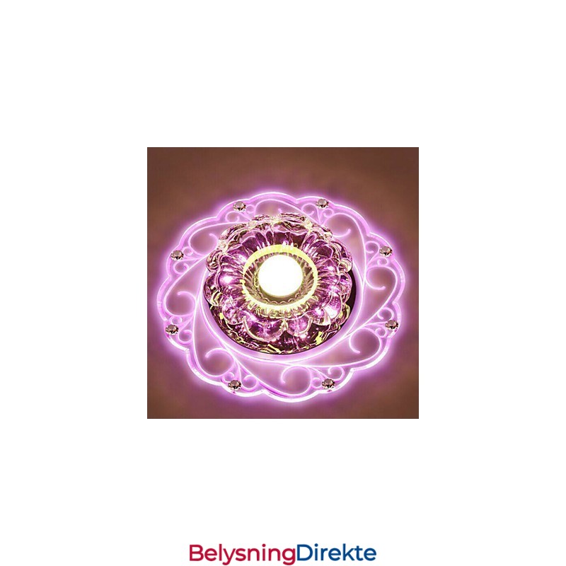 Krystall Taklampe Spotlight Smd 3W Kreativ Lampe Rørlys Fargerik Farge Kuppellys