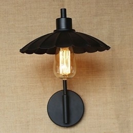 Klassisk Jern Dekorativ Vegglampe Enkel