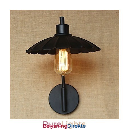 Klassisk Jern Dekorativ Vegglampe Enkel